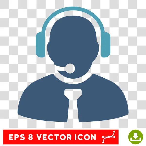 Gerente de suporte Eps Vector Icon — Vetor de Stock