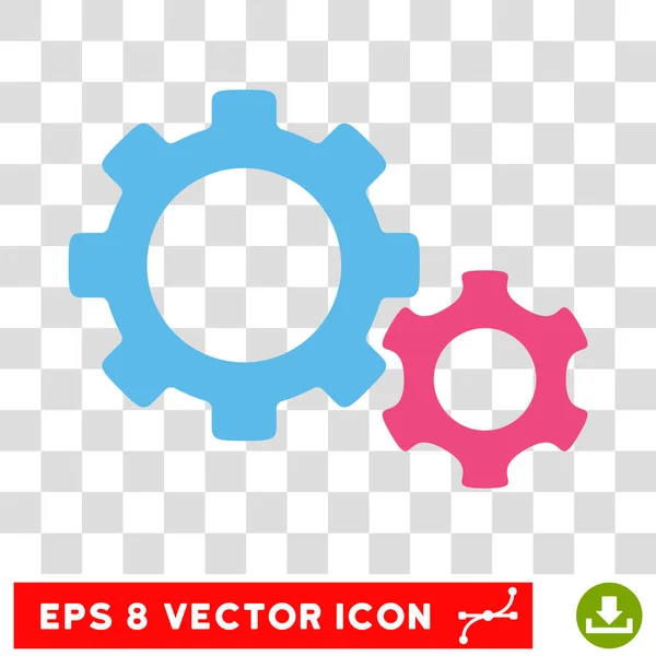 Gears Eps Vector Icon — Stock Vector