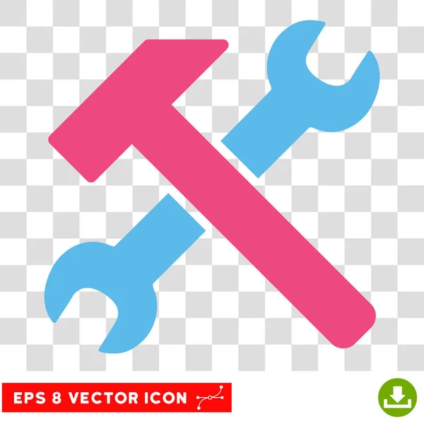 Молот і гайковий ключ Eps Векторна піктограма — стоковий вектор