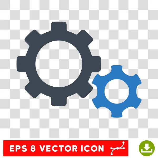 Engrenagens Eps Vector Ícone — Vetor de Stock