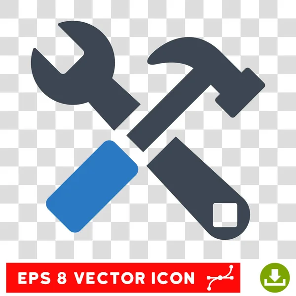 Hammer And Wrench Eps Vector Icon — Stock Vector