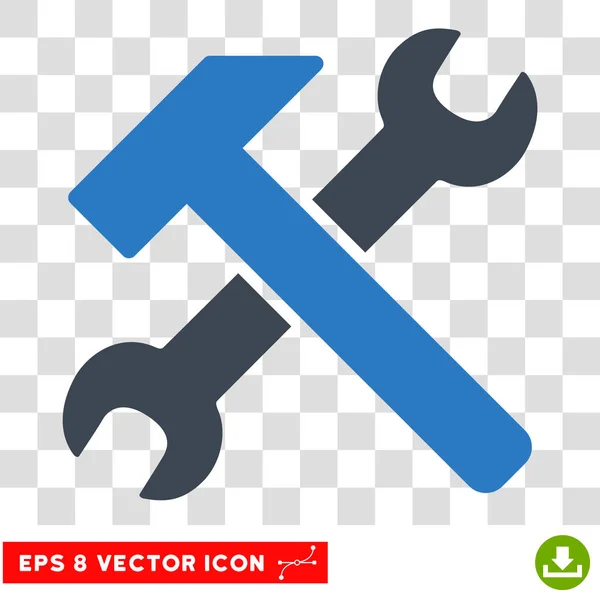 Hammer und Schraubenschlüssel eps Vektor-Symbol — Stockvektor