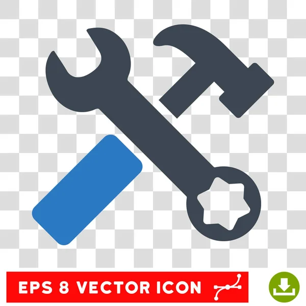 Hammare och skiftnyckel Eps vektor symbol — Stock vektor