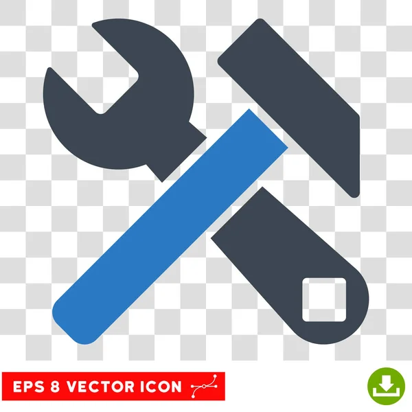Martillo y llave inglesa Eps Vector Icono — Vector de stock