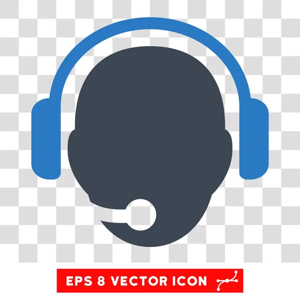 Operator Head Eps Vector Icon — Stock Vector