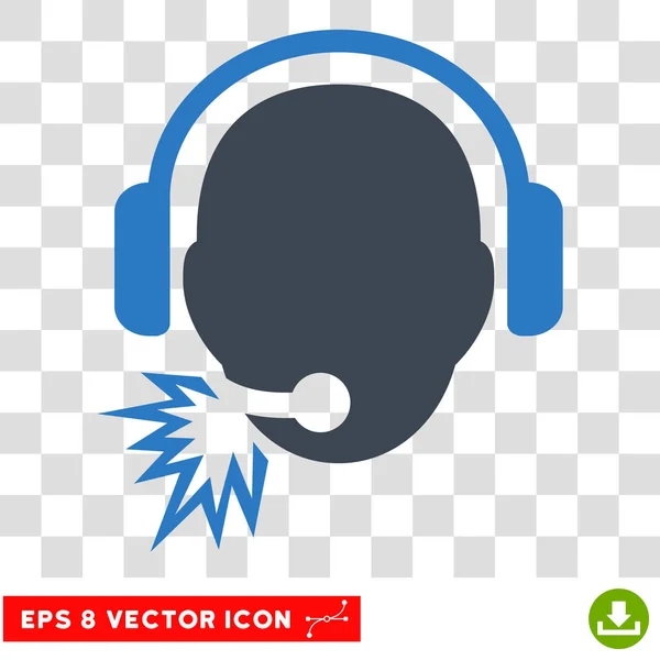 Operador Mensagem Eps Vector Icon — Vetor de Stock