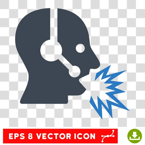 Operador Mensagem Eps Vector Icon —  Vetores de Stock