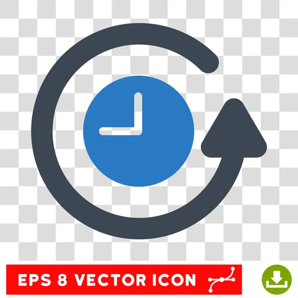 Restore Clock Eps Vector Icon — Stock Vector