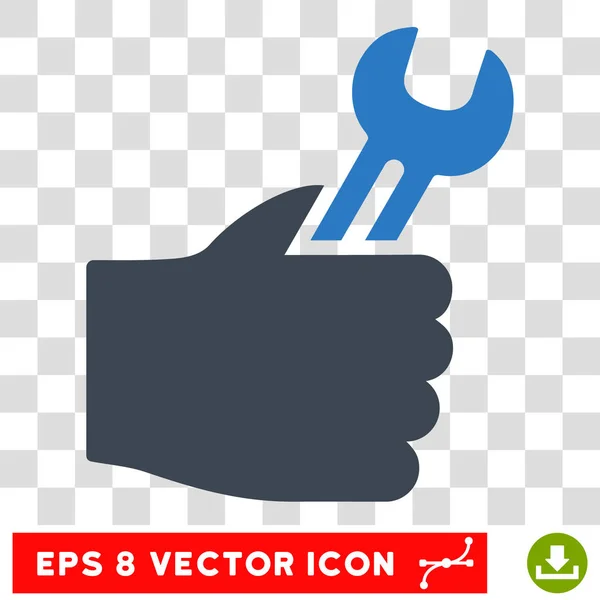 Service Eps main Icône vectorielle — Image vectorielle