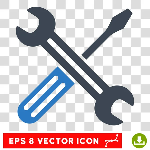 Schlüssel und Schraubenzieher eps Vektor-Symbol — Stockvektor