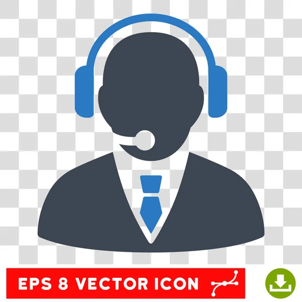 Gerente de suporte Eps Vector Icon — Vetor de Stock