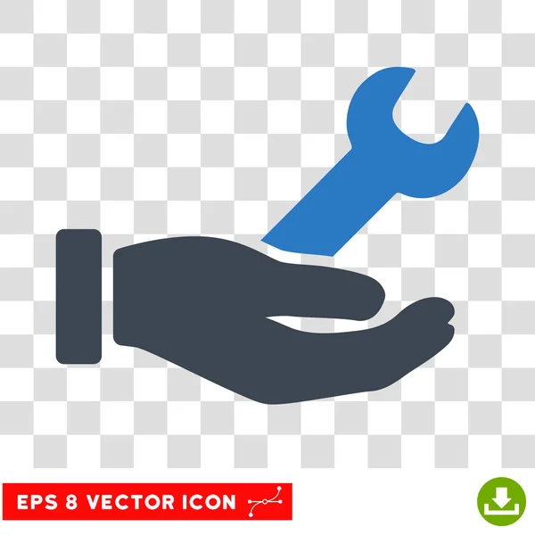 Schraubenschlüssel Service Hand eps Vektor-Symbol — Stockvektor