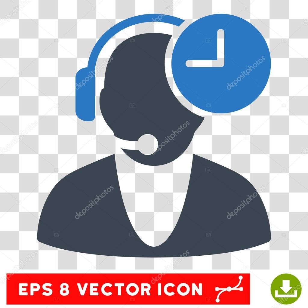 Operator Time Eps Vector Icon