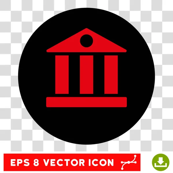 Bank Gebäude rund Vektor eps Symbol — Stockvektor