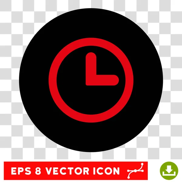 Часы круглые вектор Eps значок — стоковый вектор