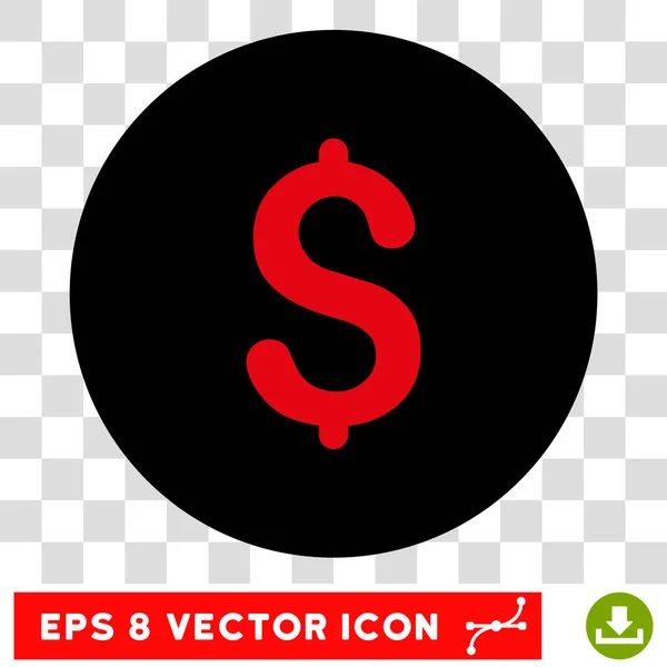 Dollar Runde Vektor eps Symbol — Stockvektor