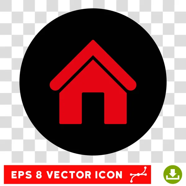 Home Round Vektor eps-Symbol — Stockvektor