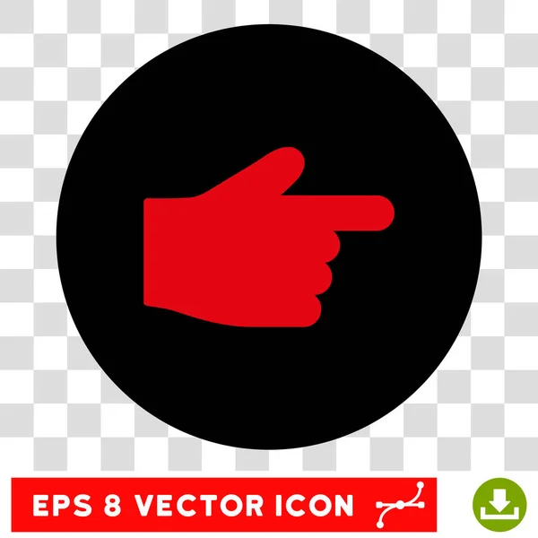 Zeigefinger runder Vektor eps-Symbol — Stockvektor
