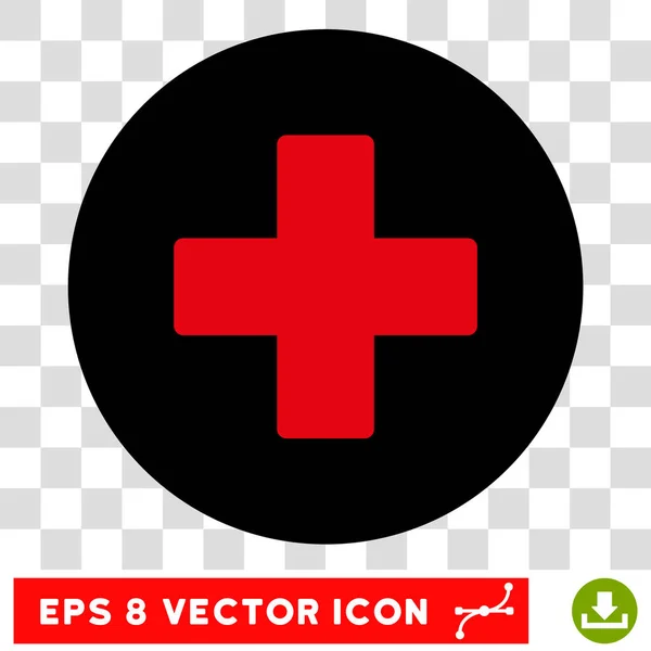 Plus rundes Vektor eps-Symbol — Stockvektor