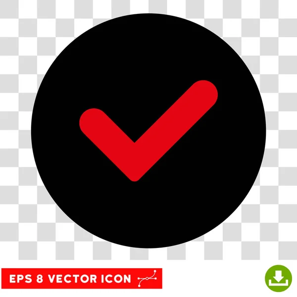Sí Ronda Vector Eps icono — Archivo Imágenes Vectoriales