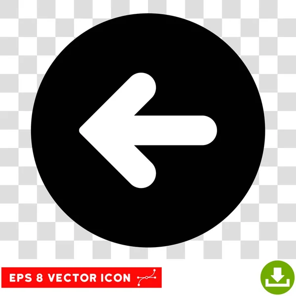 Flecha izquierda redonda Vector Eps icono — Archivo Imágenes Vectoriales