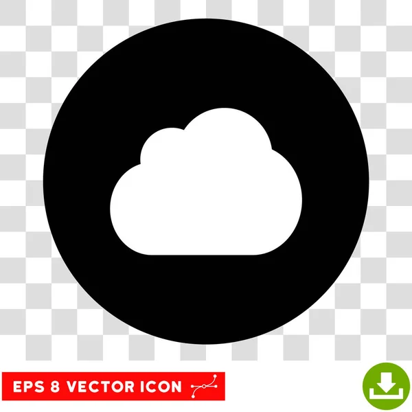 Cloud runde vektor Eps ikon – Stock-vektor