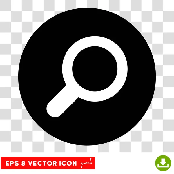Lupe Ansicht Werkzeug Runde Vektor eps Symbol — Stockvektor