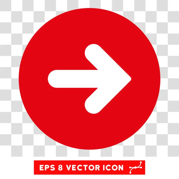 Pfeil rechts runder Vektor eps Symbol — Stockvektor