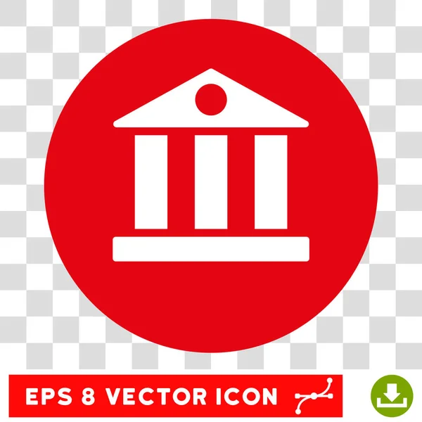 Bank Gebäude rund Vektor eps Symbol — Stockvektor
