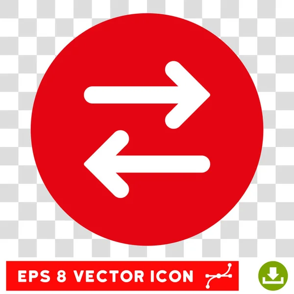 Horizontal runde Vektor-eps-Ikone drehen — Stockvektor