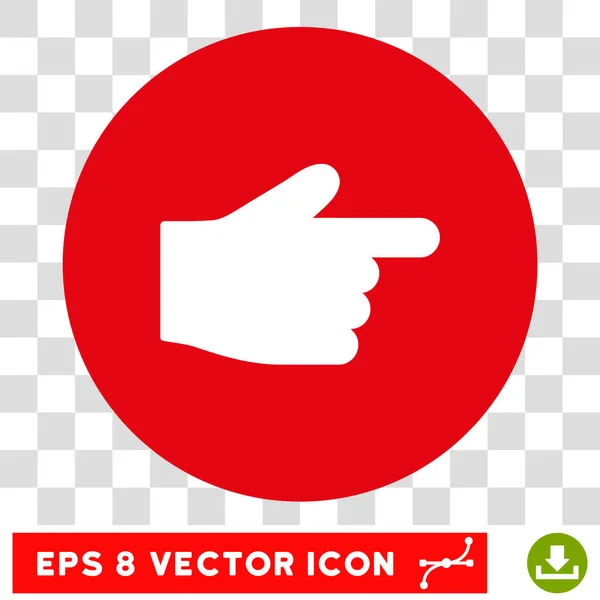 Zeigefinger runder Vektor eps-Symbol — Stockvektor