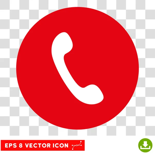 Telefon-Empfänger Runde Vektor eps Symbol — Stockvektor