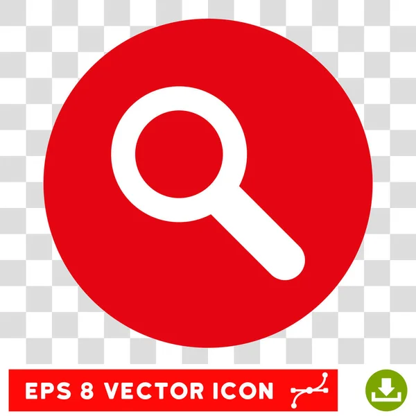 Pesquisa Round Vector Eps Icon — Vetor de Stock