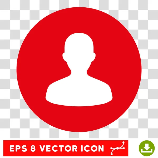 Usuario Ronda Vector Eps icono — Vector de stock