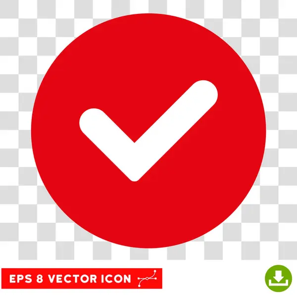 Sí Ronda Vector Eps icono — Archivo Imágenes Vectoriales