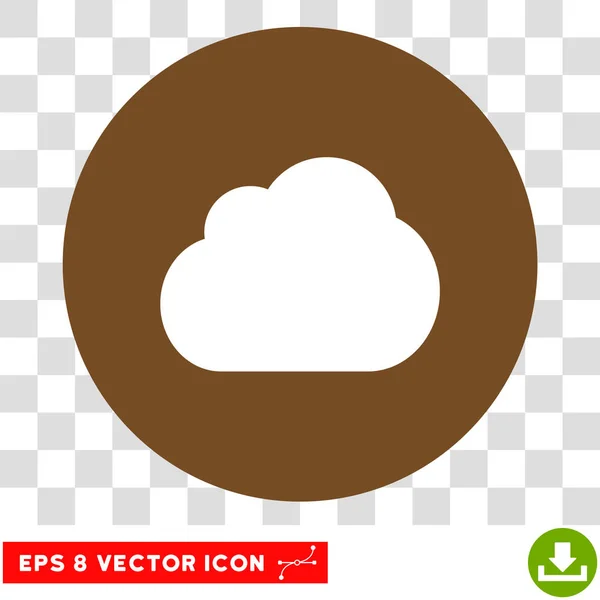 Cloud runda vektor EPS-ikonen — Stock vektor