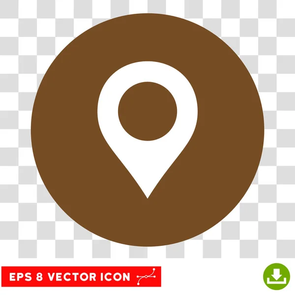 Kartenmarker runder Vektor eps-Symbol — Stockvektor