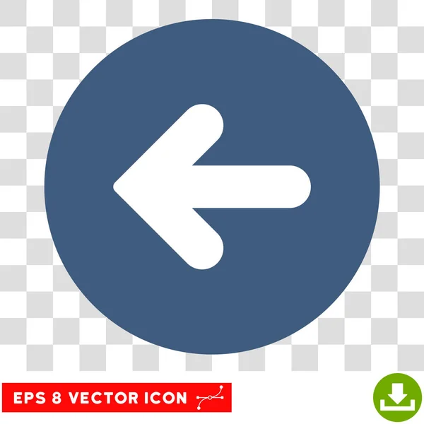 Flecha izquierda redonda Vector Eps icono — Vector de stock