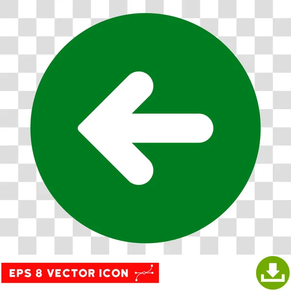 Arrow Left Round Vector Eps Icon — Stock Vector