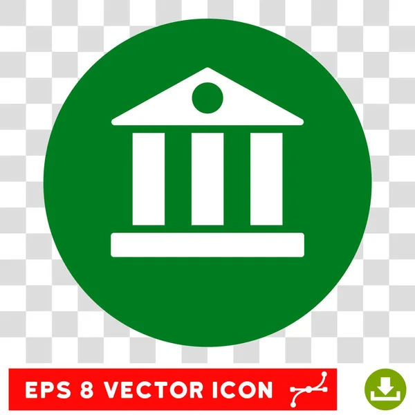 Bank Gebäude rund Vektor eps Symbol — Stockvektor