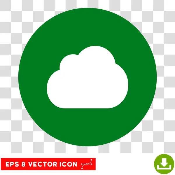 Wolke runder Vektor eps Symbol — Stockvektor