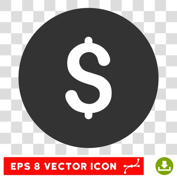 Dollar Runde Vektor eps Symbol — Stockvektor