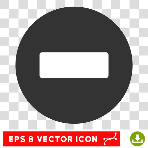 Minus Round Vector Eps Icon — Stock Vector