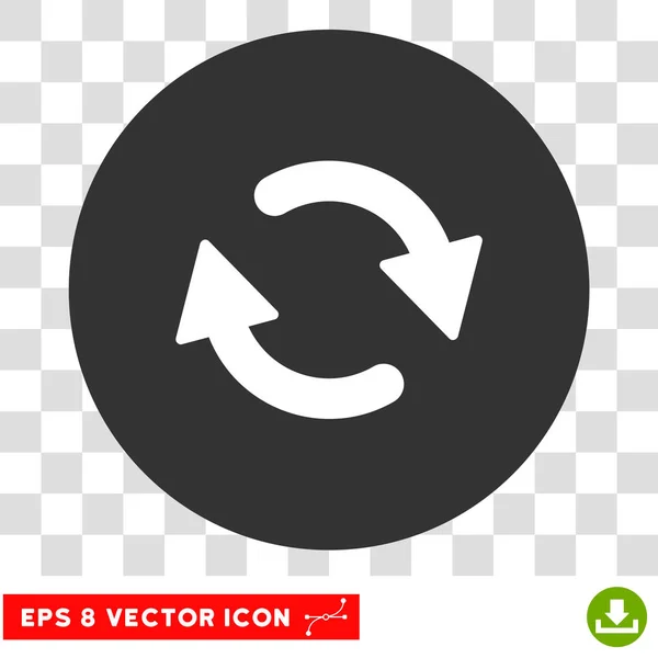 Refresque o ícone redondo do vetor Eps —  Vetores de Stock