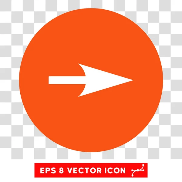 Eixo de seta X Round Vector Eps Icon — Vetor de Stock