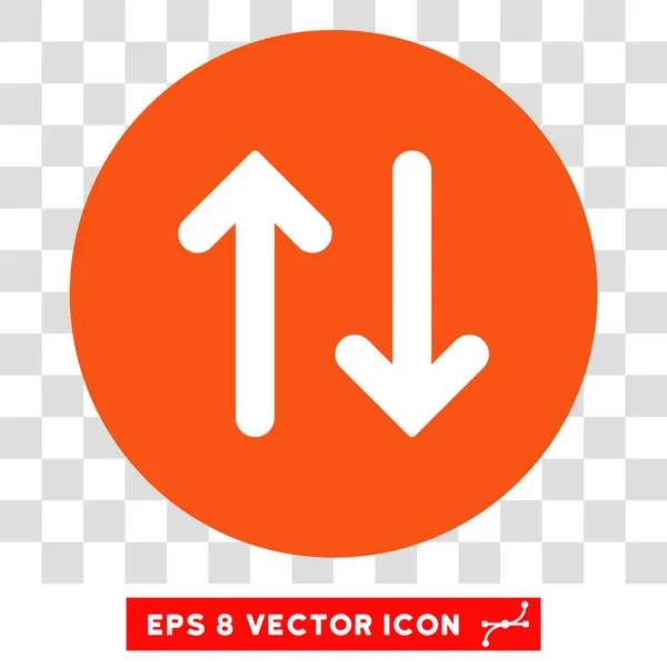 Flip verticalmente redondo vetor Eps ícone — Vetor de Stock