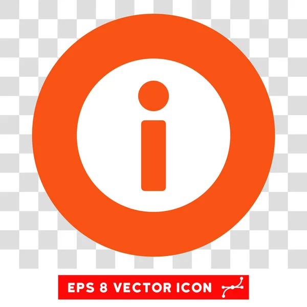 Informação Round Vector Eps Icon — Vetor de Stock