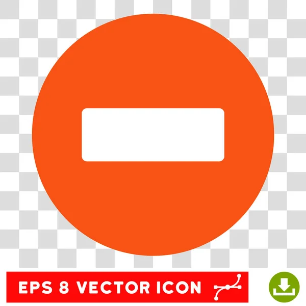 Menos redondo Vector Eps icono — Archivo Imágenes Vectoriales