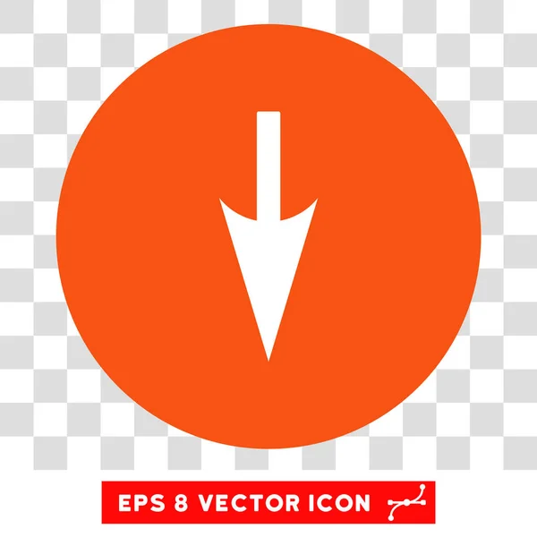 Scharfer Pfeil runder Vektor eps Symbol — Stockvektor
