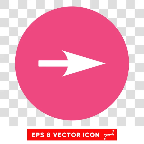 Pfeilachse x runder Vektor eps-Symbol — Stockvektor